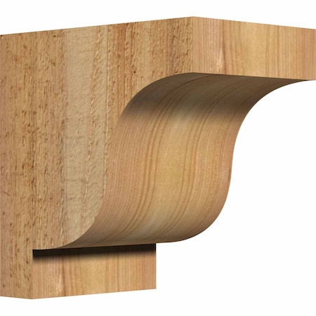 Ekena Millwork Newport Rough Sawn Corbel, Western Red Cedar, 4"W x 6"D x 6"H COR04X06X06NEW00RWR